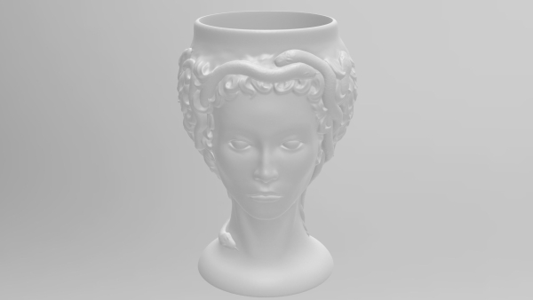 Medusa Gorgon vase 3d print model