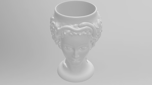 Medusa Gorgon vase 3d print model