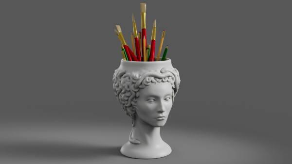 Medusa Gorgon vase 3d print model