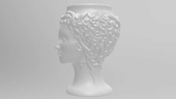 Medusa Gorgon vase 3d print model