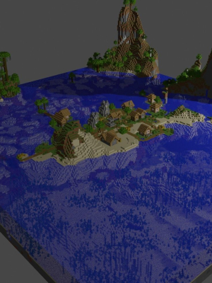 minecraft-sea-village-3d-model-obj-blend