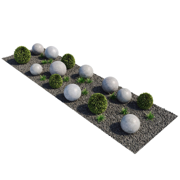 Modern Courtyard 04 - PBR - 4K - Midpoly