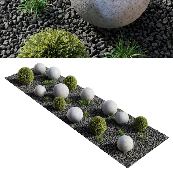 Modern Courtyard 04 - PBR - 4K - Midpoly