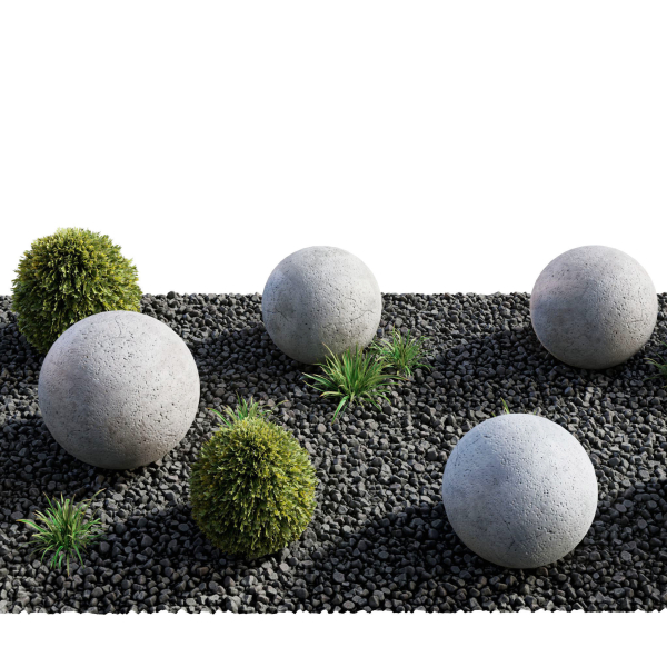 Modern Courtyard 04 - PBR - 4K - Midpoly