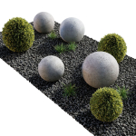 Modern Courtyard 04 - PBR - 4K - Midpoly