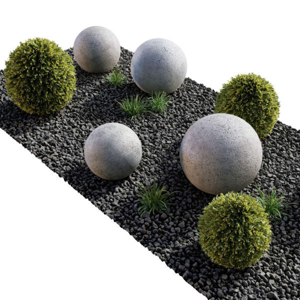 Modern Courtyard 04 - PBR - 4K - Midpoly