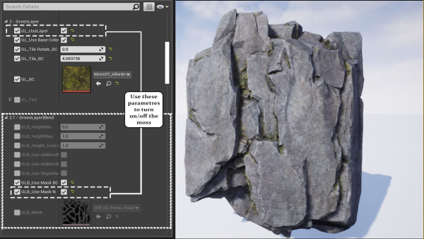 Modular Realistic Looking Cliffs and Rocks UE