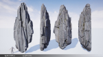 Modular Realistic Looking Cliffs and Rocks UE