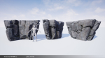 Modular Realistic Looking Cliffs and Rocks UE