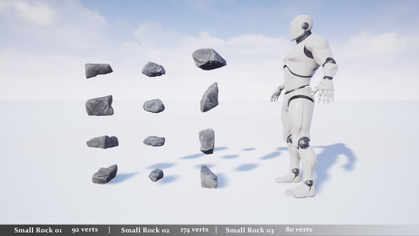 Modular Realistic Looking Cliffs and Rocks UE
