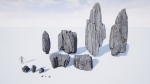 Modular Realistic Looking Cliffs and Rocks UE
