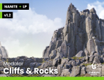 Modular Realistic Looking Cliffs and Rocks UE