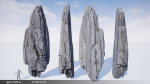 Modular Realistic Looking Cliffs and Rocks UE