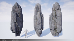 Modular Realistic Looking Cliffs and Rocks UE