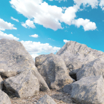 Mossy rocks 3D PBR Models Pack
