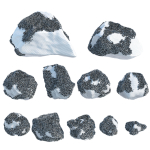 Mossy rocks 3D PBR Models Pack