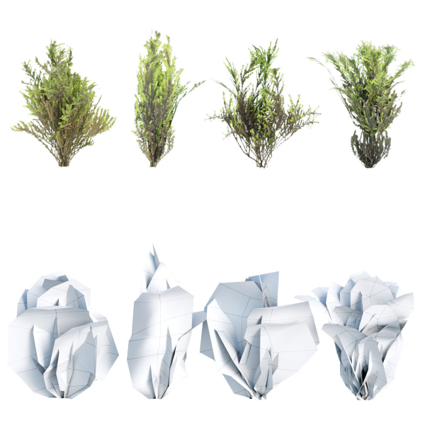 Mossy rocks 3D PBR Models Pack