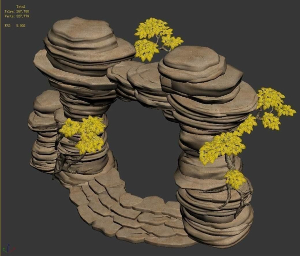 Mount cliff - door plant