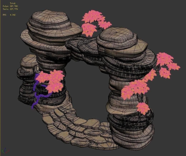 Mount cliff - door plant