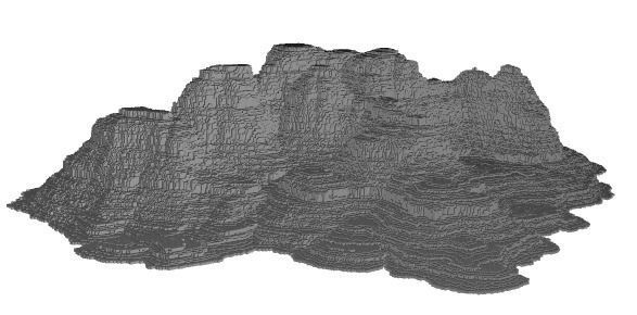 Mountain rock formation