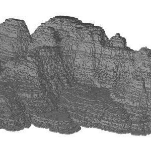 Mountain rock formation