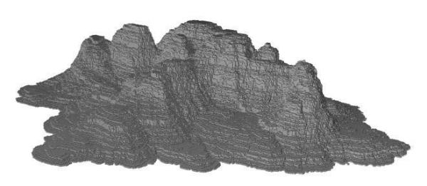 Mountain rock formation