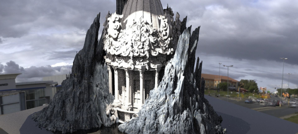 Mountain Castle Retreat Kit bash 2