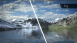 Mountain Lake Summer and Winter Textures