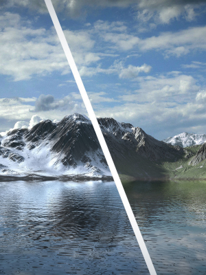 mountain-lake-summer-and-winter-textures-3d-model-low-poly-obj-mtl-fbx-ma-mb-mel