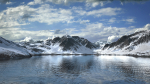 Mountain Lake Summer and Winter Textures