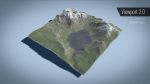 Mountain Lake Summer and Winter Textures