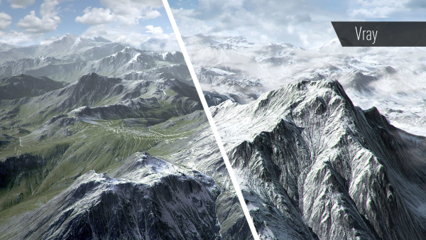 Mountain Summer and Winter Textures