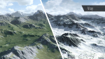 Mountain Summer and Winter Textures
