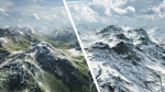 Mountain Summer and Winter Textures