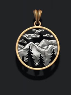Mountains pendant