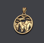 Mountains pendant