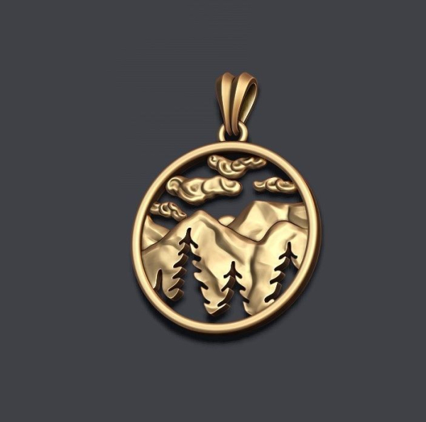 Mountains pendant
