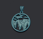 Mountains pendant