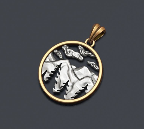 Mountains pendant