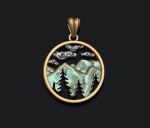 Mountains pendant