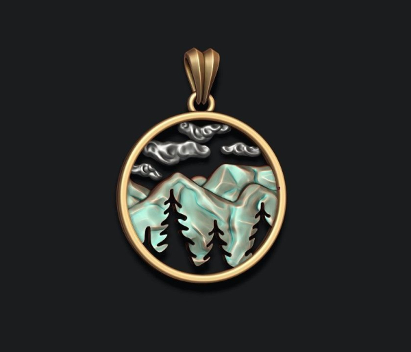 Mountains pendant