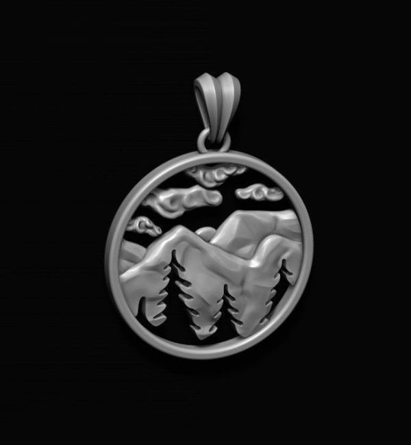 Mountains pendant