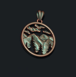 Mountains pendant