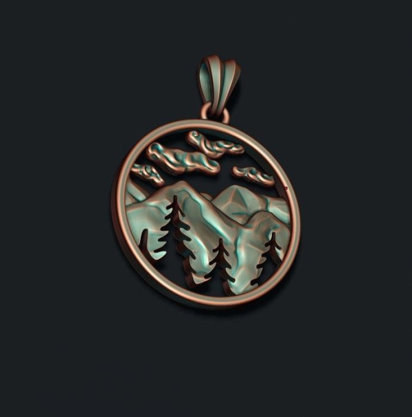 Mountains pendant