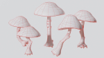 Mushrooms wooden mushroom