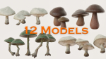 Mushrooms wooden mushroom