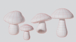Mushrooms wooden mushroom