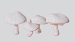 Mushrooms wooden mushroom