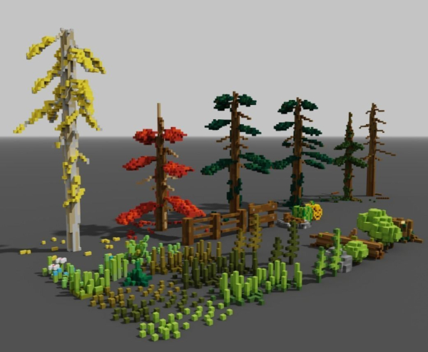 Nature Pack MagicaVoxel Source
