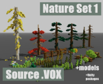 Nature Pack MagicaVoxel Source